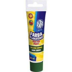 Farba plakatowa Astra, 30ml, zielona ciemna